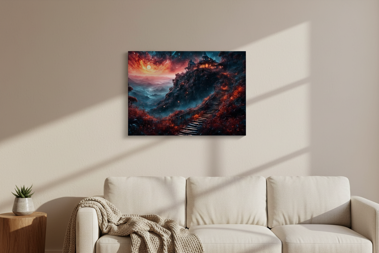 Stairway to the Celestial Haven Canvas