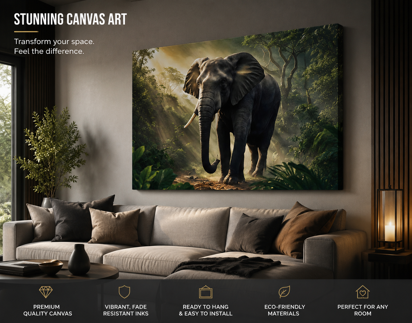Elephant In Sunlight