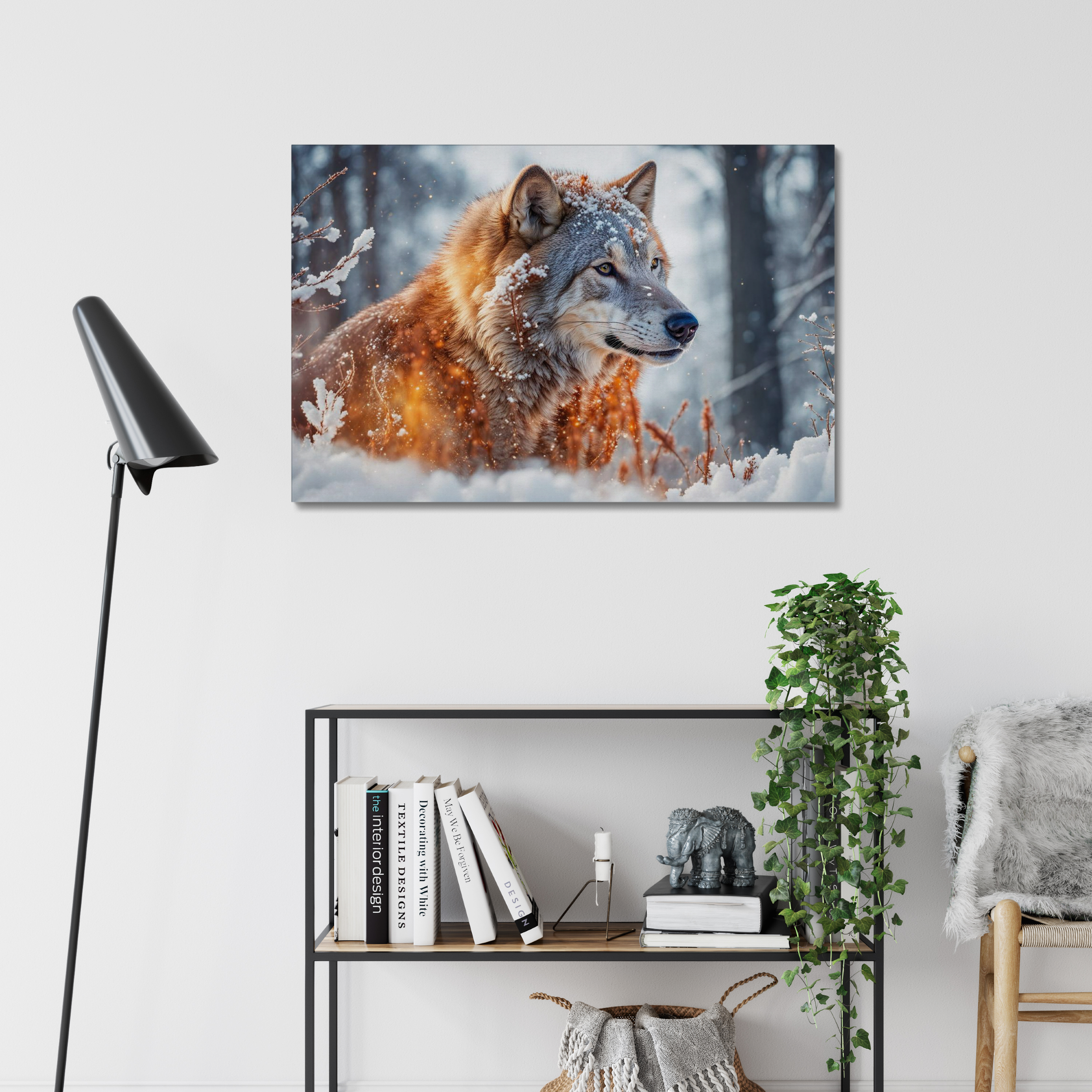 Sunlight Wolf Canvas