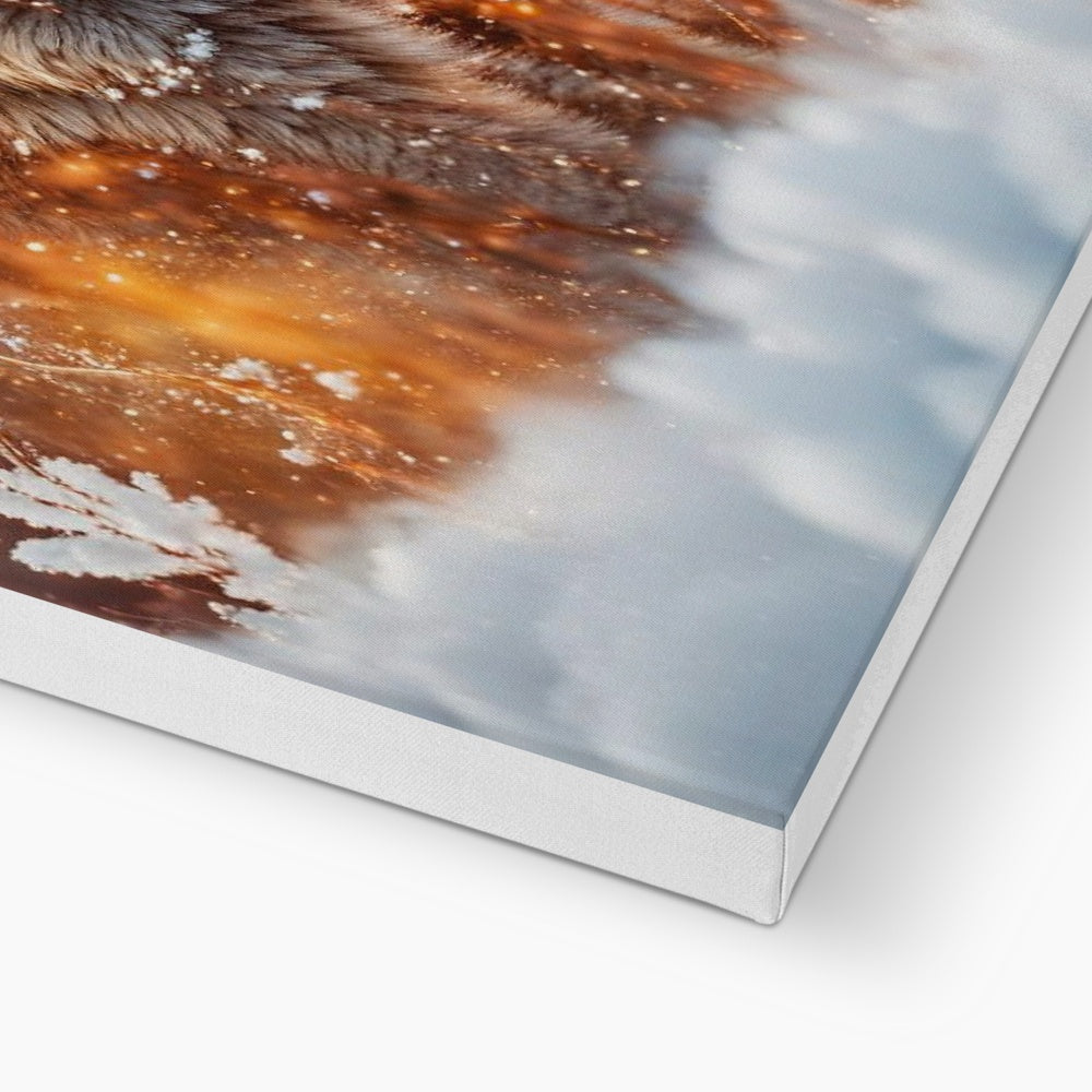 Sunlight Wolf Canvas